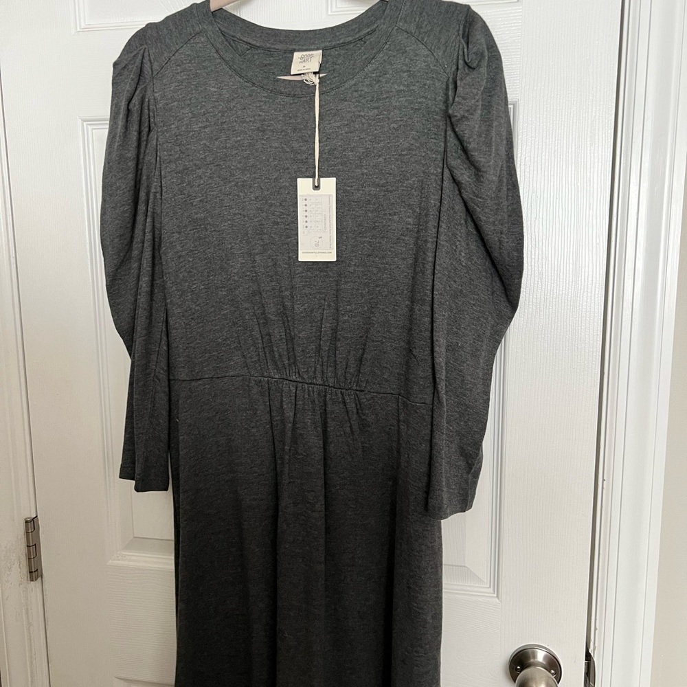 Matilda Jane Gramercy Knot Puff Sleeve Dress, size medium
